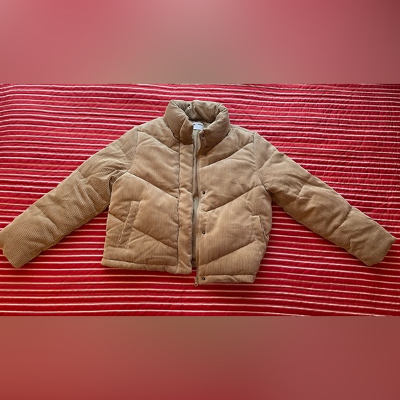 Ci Sono Jackets & Blazers - Corduroy cropped puffer jacket